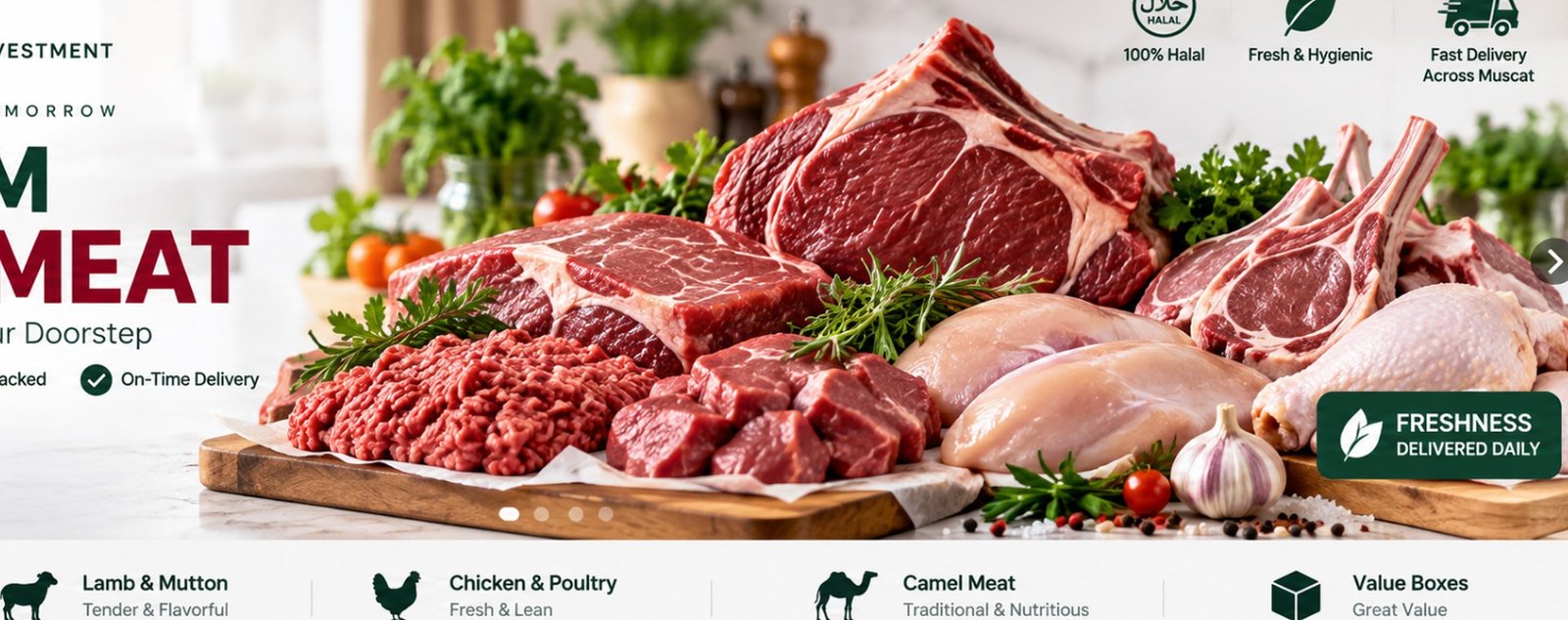 Premium steaks and butcher cuts